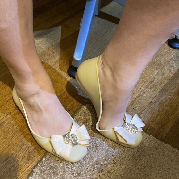 OMGard Rain Shoes Women's 39 Waterproof cream color in very good condition - Picture 16 of 16